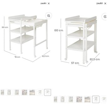 Přebalovací pult s výsuvnou vaničkou - 10