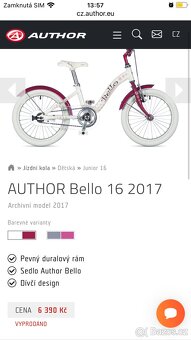 Dětské kolo Author Bello 16 - 10