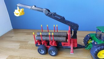 Traktor Bruder John Deere 7930 + vlek - 10