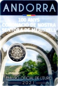 Andorra 2016 - 2023 - euro mince a sady - nove ceny - 10