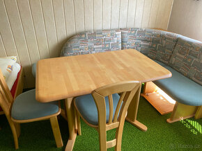 Masivní rohová lavice z jasanu zakázková výroba. - 10