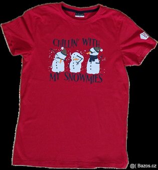 Vánoční bavlněná  trička a pyžamo - 10