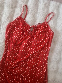 Nové dámské puntikovane letní sexy mini šaty vel M minisaty - 10