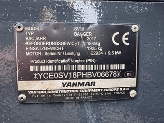 Yanmar SV 18 - 10