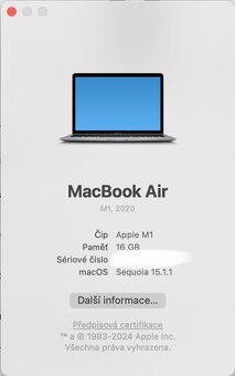 MacBook Air M1 2020 – 16GB RAM / 256GB SSD - 10