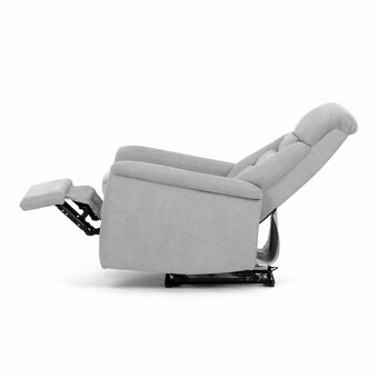 Polohovací křeslo elektrické ovládání TV-925 šedé, hnědé - 10