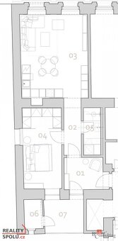 Prodej, byty/2+kk, 74.2 m2, Pobřežní 285/22, Karlín, 18600 P - 10