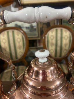 Starožitná měděná velká konvice - 10