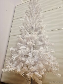 Nový bílý umělý vánoční stromek, 180 cm. - 10