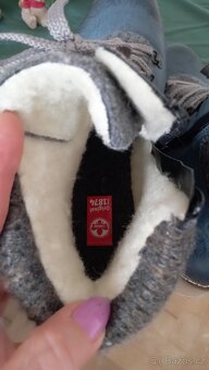 Modré  Riker dámské s kožíškem - 10