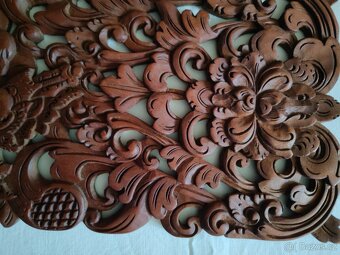 2 Drevené panely Rámájany z Bali - 10