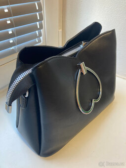 nová crossbody kabelka ČERNÁ/ŠEDÁ/ KRÉMOVÁ - 10