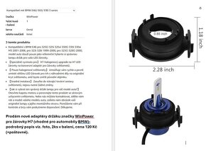 Adaptéry pro žárovku H7 WinPower - více druhů - 10