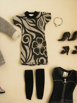 Šaty kalhoty tričko oblečky na panenku Barbie - 10