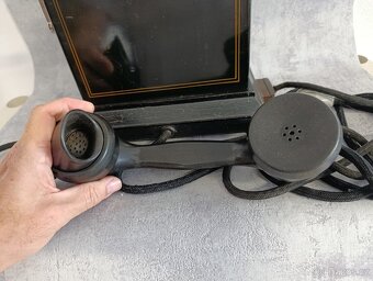 Starý dánský orig.telefon na kliku Kristian Kirk - do sbírky - 10