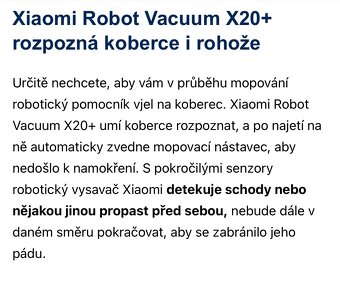 Robotický vysavač - Xiaomi robot vacuum X20+ - 10