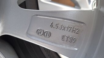 Alu kola VW 17" 5x100 letní pneu 205/55 R17 7mm T-Cross - 10