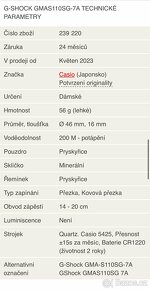 Casio G-Shock Original (GMA-S110SG-7ACR) - 10