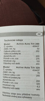 zahradní slunečník Doppler Active Auto Tilt 280 - 10