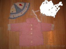 Retro dětské čepičky, pletené šatečky, přízové kabátky - 10