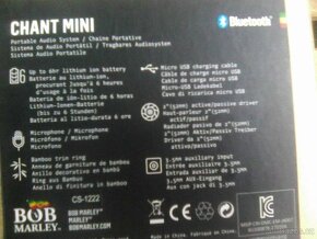 MARLEY Chant Mini BT - Bluetooth reproduktor + voucher - 10