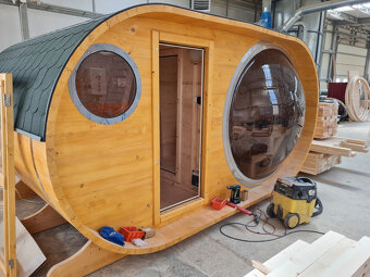 Venkovní finská panoramatická sauna - 10