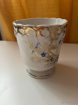 Starý hrneček, zlacený, nápis Marta - 10