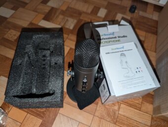 Zealsound USB mikrofon, kondenzátorový pro PC  hry podcasty - 10