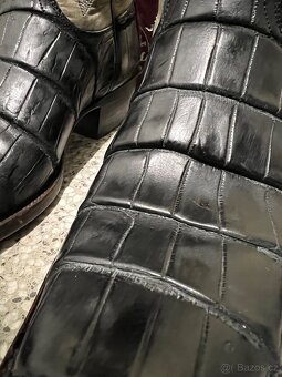 Lucchese Western boty US 10,5EE (44) velky alligator - 10
