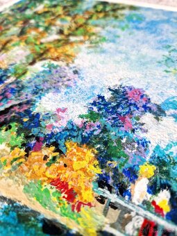 DIMITRI POLAK - sieťotlač /farebná impresionistická krajina/ - 10