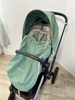 Cybex Priam 4.0 Chrome Black & Green Leaf - 10