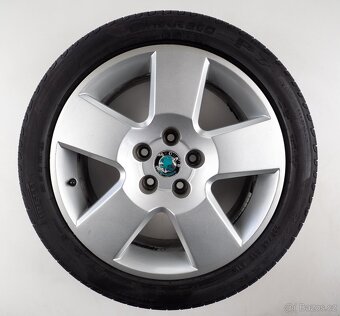 Škoda Superb - Originání 17" alu kola - Letní pneu - 10