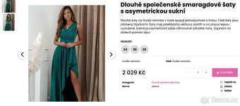 Dámské dlouhé společenské šaty tmavomodré asymetrické S 36 - 10