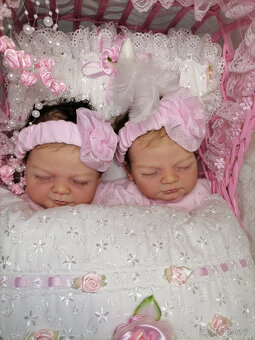 Reborn, dvojčátka, panenka, realistická, miminko - 10