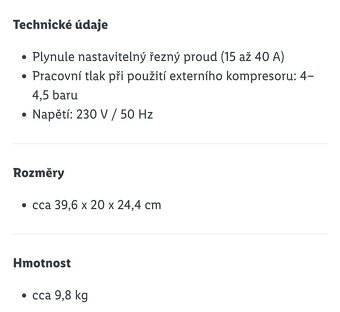 Plazmová řezačka s kompresorem peformance - 10