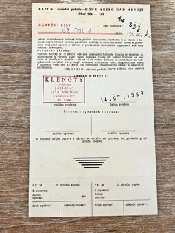 Československé mechanické vintage retro hodinky PRIM Datum - 10