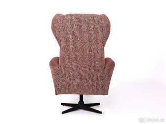Otočné retro křeslo " Ušák ", TOP stav. - 10