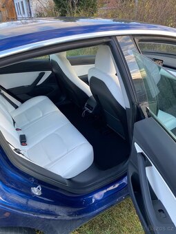 Tesla model 3 LR, záruka, autopilot, bílá kůže, 4x4 - 10