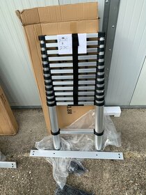 380 cm teleskopický hliníkový žebřík skládací 4.8m - 10