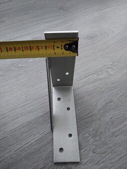 Montážní L kotvy , úhelník s prolisem, tesařska L kotva - 10