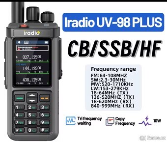 CB / 2m / 70cm / HF – All-in-One rádio - 10