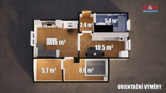 Prodej bytu 2+1, 43 m², Velké Březno, ul. Školní - 10