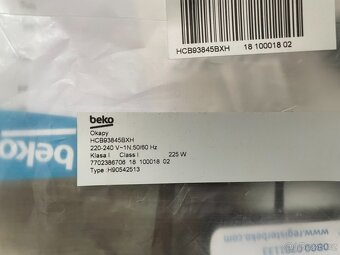 Digestoř Beko HCB 93845 BXH - nepoužitý - 10