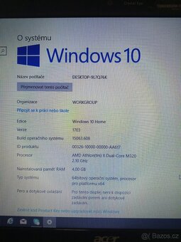 Prodám Notebook Acer Aspire 5542G - 10