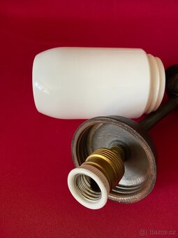 lampa starožitná litinová nástěnná lampa světlo lustr - 10