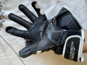 Motocyklové Rukavice RST Fulcrum černá- bílá - 10