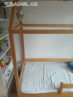 Dětská postel domeček s úložným prostorem a matrací - 10