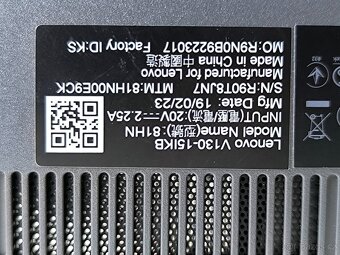 LENOVO V130-15IKB i3 7gen 8/256Gb - 10