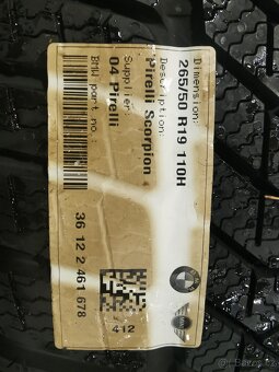 Originální alu kola na BMW X5 X6 zimní 19" - 10