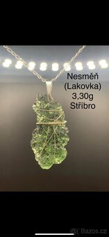 Šperky z vltavínu a stříbra - 10